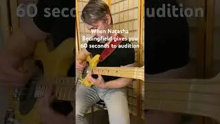 When Natasha Bedingfield gives you 60 seconds to audition #shorts #bass #guitar #musiceducation ￼