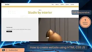 How to create a website using html and  css | Creating website in html css javascript