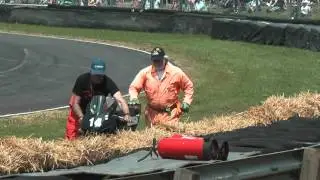 Metzeler DTR 700 cc & 130cc Street Stocks Crash 2014