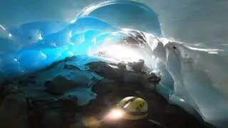 Gornergletscher ice cave exploration - 360° video