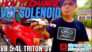 HOW TO REPLACE YOUR FORD F-150 5.4L TRITON 3V VCT VVT SOLENOID NEED REMOVING VALVE COVERS PARTIALLY