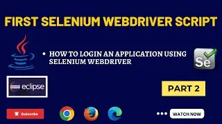 How to automate login using selenium WebDriver | How to write Script in Selenium Webdriver
