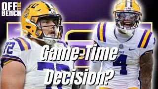 REACTION: Starting LSU OL QUESTIONABLE Against Alabama? | WR CJ Daniels VITAL To LSU Offense!