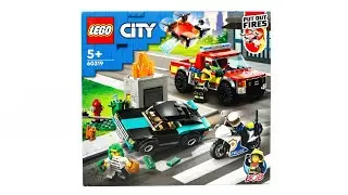 LEGO CITY 60319 Fire Rescue & Police Chase Speed Build