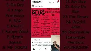 PRODUCER PLUG’S TOP 25 HIP HOP PRODUCERS OF ALL TIME (TERRIBLE LIST)