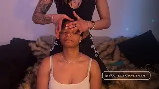 ASMR Giving My Friend a Head & Shoulder Massage | Skin & Face Tapping for Deep Relaxation