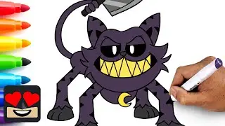 How To Draw Monster CatNap | Poppy Playtime