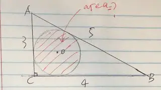 Area of inscribed circle
