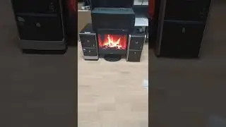 #Shorts Когда нет денег на электрокамин. Камин из старых компов