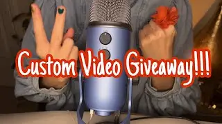 ASMRVilla Giveaway! * 2 of You will win a Custom Video! 🤩🤩🤩