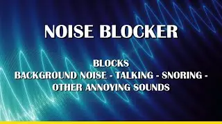Sound Masking Noise Blocker - Noise Cancelling static sound on black screen. to block unwanted audio