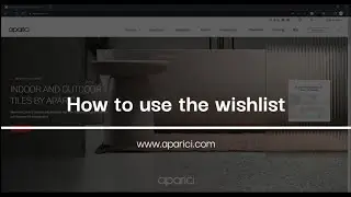 How to use the Wishlist | New website