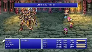 FINAL FANTASY V Stole Genji Helm From Gilgamesh