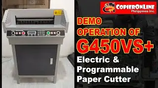 𝗗𝗘𝗠𝗢 𝗢𝗣𝗘𝗥𝗔𝗧𝗜𝗢𝗡 𝗢𝗙 𝗚𝟰𝟱𝟬𝗩𝗦+ 𝗘𝗹𝗲𝗰𝘁𝗿𝗶𝗰 & 𝗣𝗿𝗼𝗴𝗿𝗮𝗺𝗺𝗮𝗯𝗹𝗲 𝗣𝗮𝗽𝗲𝗿 𝗖𝘂𝘁𝘁𝗲𝗿