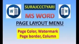 MS WORD || #PAGELAOUT#MSWORD#PAGECOLOR#COMPUTER