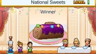 Attended National Sweets Contest LV1 with another AA receipt 'Blueberry Yule log' (Bûche de Noël)