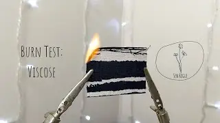 Fabric Burn Test | Viscose | Spun Viscose | Fibre Identification | Sew Rogue