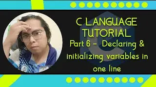 C language Tutorial with Code:Blocks Part 6 - Declaring & initializing variables in ONE LINE