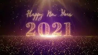 Happy New Year 2021 particle celebration background   Free HD Video Clips