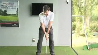 Half swing drill in golf