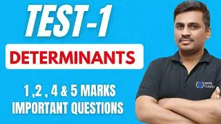 2nd pu mathematics || Test - 1|| Determinants Important Questions for unit test 1