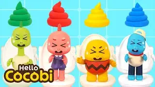 Rainbow Poop Song🌈💩Eat Healthy Foods and Go Poo! | Songs for Kids | Hello Cocobi