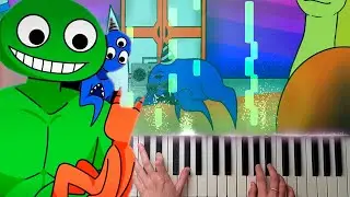 sad cat dance | banban Jumbo Josh and nabnab (animation) | Piano Cover