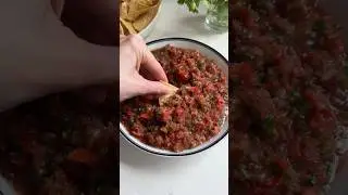 #homemade #salsa made in 5 minutes! 🍅 #tomato #easyrecipe