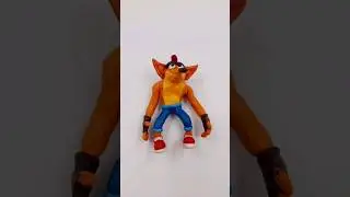 Crash Bandicoot лепка из пластилина 