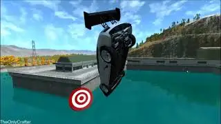 Shooting Cars At Targets - BeamNG.drive Crash Compilation #6