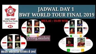 Jadwal Lengkap Hari Pertama Bwf World Tour Final 2019