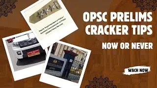 OCS PRELIMS CRACKER TIPS AND TRICKS 2024