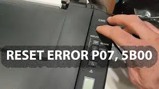 How to reset error code P07 action code 5B00 of Canon G1000, G2000, G3000 series Printers without PC