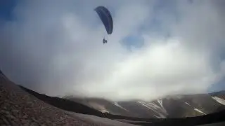 Лавовая падь . 19 июля 2023 года.  Параплан .  Камчатка.