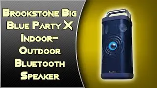 Brookstone Big Blue Party X Indoor-Outdoor Bluetooth Speaker