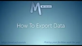 MIDAS: How To Export Data