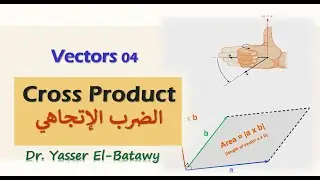 Vectors 04 - Corss Product - المتجهات - الضرب الاتجاهي