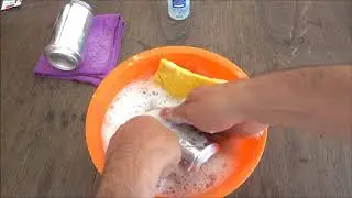 COMO REMOVER A TINTA DA LATA DE ALUMÍNIO - RÁPIDO & FÁCIL
