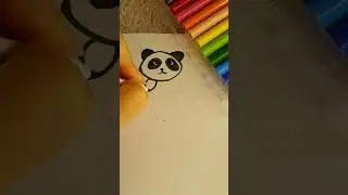 Kolay Panda Çizimi #çizim #drawing #painting #resim #kolayçizimler #panda #animaldrawing #animals