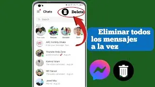 Cómo eliminar todos tus mensajes en Facebook Messenger a la vez 2024 |