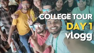 college tour day 1 vlogg || #travel #trending