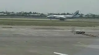 Взлёт ВС Ан-124 в аэропорту "Ташкент-Южный"