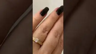 Роскошное золотое колечко с фианитами