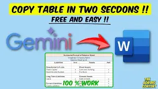 How to Copy and Paste Tables from Gemini to Microsoft Word (Without Losing Format!)