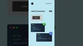 min() function in CSS ⚡