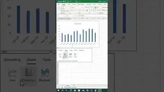 How to insert a Line Chart super quickly on #microsoftexcel #shorts. Use this to insert your chart