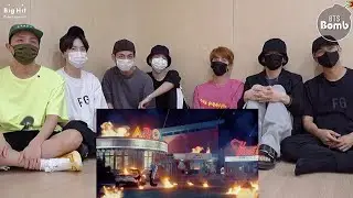 BTS reacting to Rosé 'ON THE GROUND' M/V
