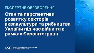 Експертне обговорення: розвиток аквакультури та рибництва України під час війни та євроінтеграції