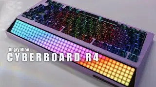 THE FUTURE IS HERE! Cyberboard R4 Mechanical Keyboard by Angry Miao 💜 Unboxing | Review | Details