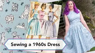 Sewing a 1960s Dress | Vintage sewing project + sew with me